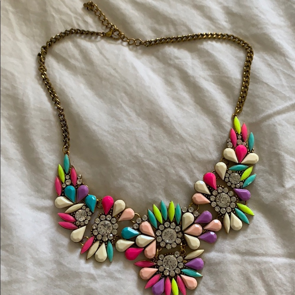 Multicolor Statement Necklace - Picture 2 of 2
